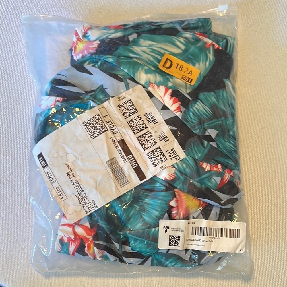 Blue and Orange Wrap Maxi Outfit with Slit - Picture 5 of 5